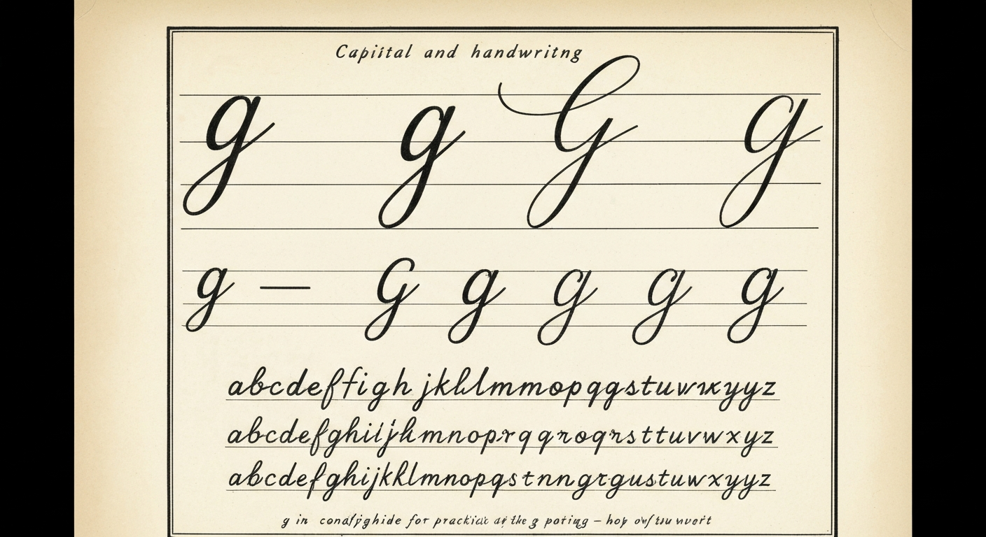 G in Cursive Easy Guide to Writing Beautiful Letters
